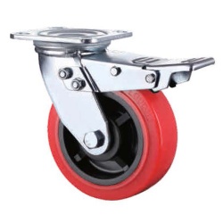 3 Series Pu on PP swivel caster with brake