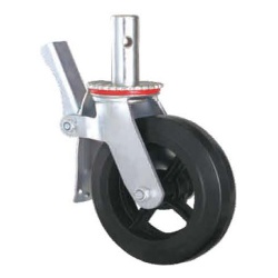 Mold-on Rubber Scaffolding Caster with brake