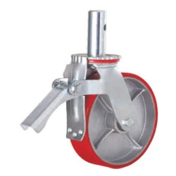 Pu on cast Iron Scaffolding Caster with brake