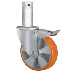 Pu on cast Iron Scaffolding Caster with brake