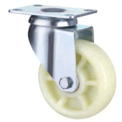 2 series white PP swivel caster