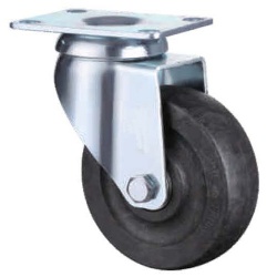 2 series black PP swivel caster