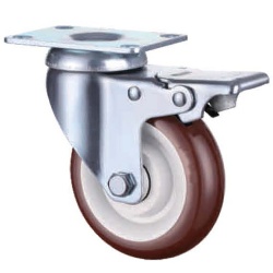 2 series Maroon Pu swivel caster