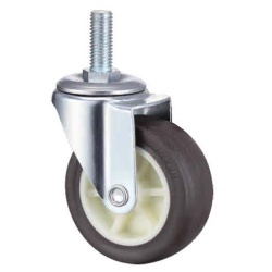 1 Series screw stem TPR swivel caster